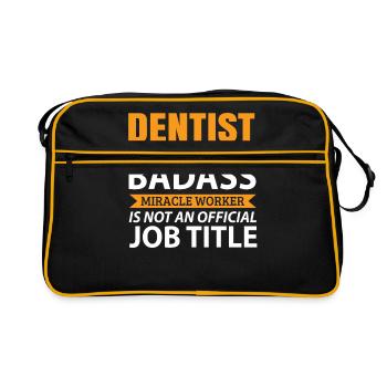 dentist - Retro Bag - black/gold - Front