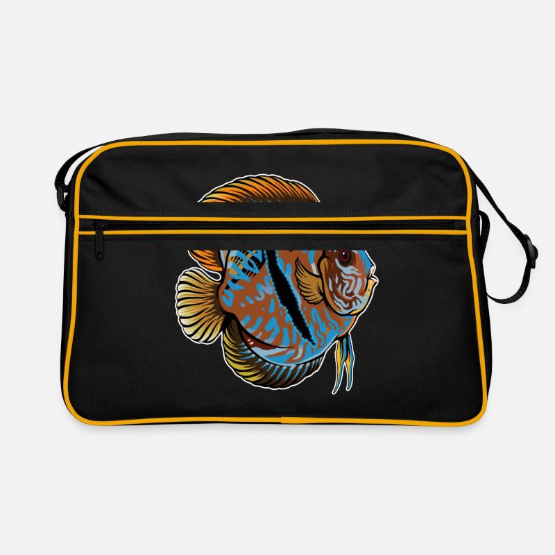 Discus Fish Discus Aquarist Gift Aquarium Retro Bag