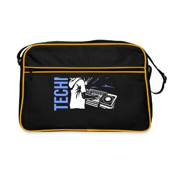Techno - Sac Retro - noir/or - Devant