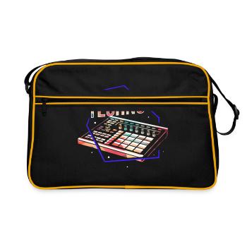Techno - Sac Retro - noir/or - Devant