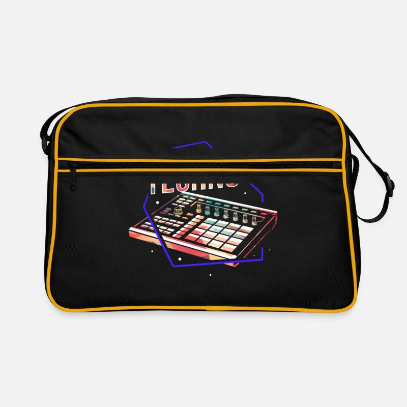 Techno - Sac Retro - noir/or
