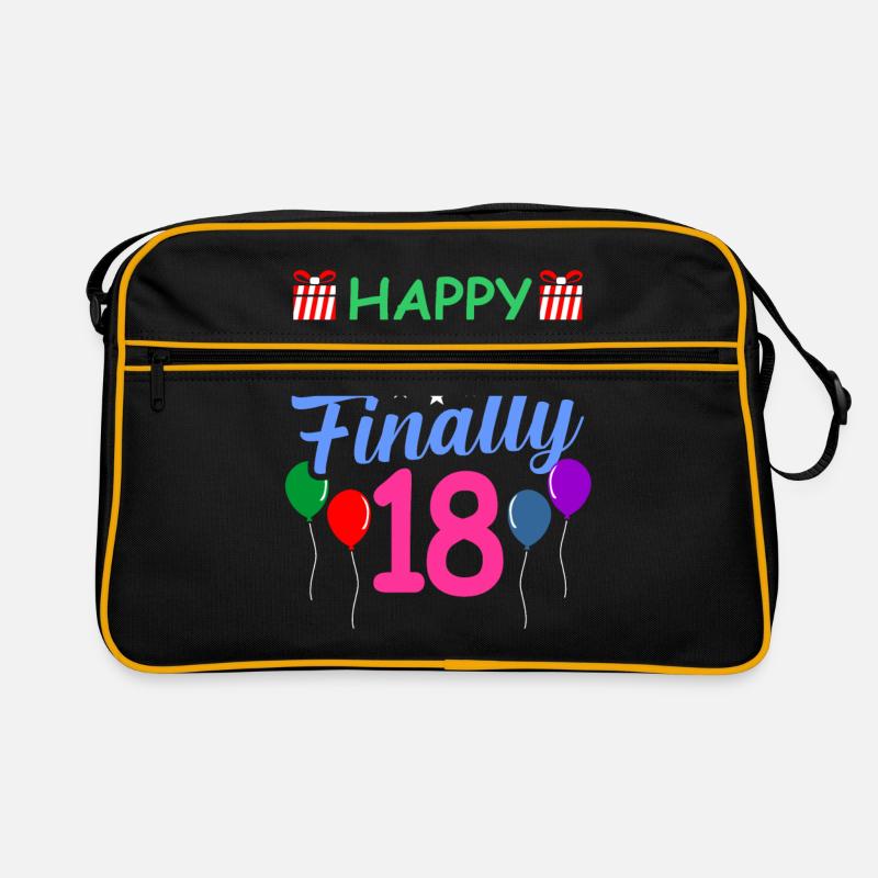 18. Geburtstag Retro Tasche
