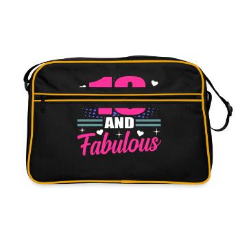 18th birthday - Retro Bag - black/gold - Front