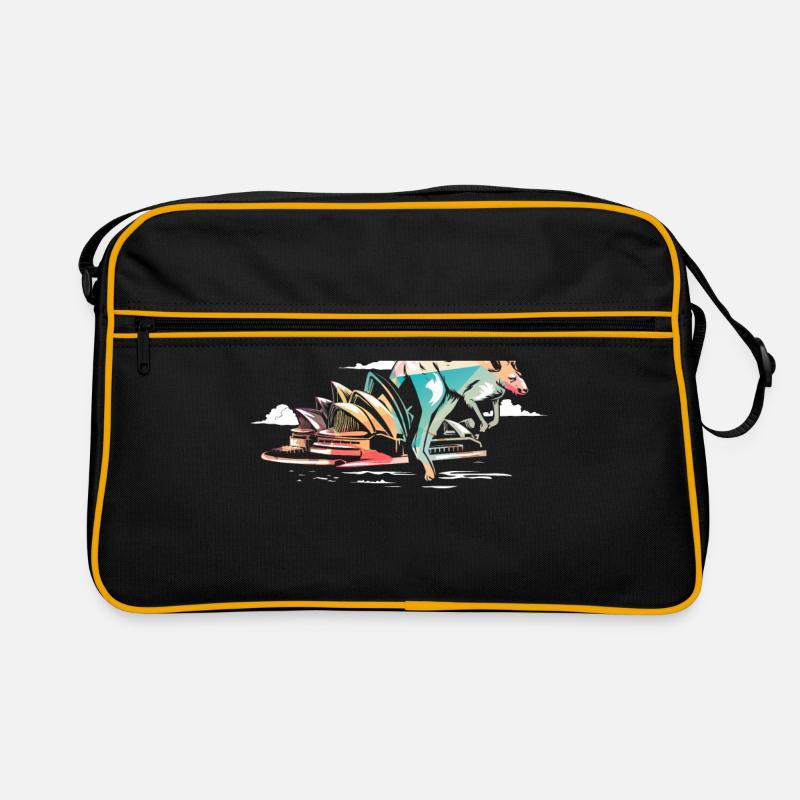 Känguru Australien Retro Tasche