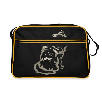 Chat Ragdoll - Sac Retro - noir/or - Devant