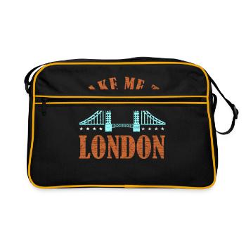 Londres - Sac Retro - noir/or - Devant