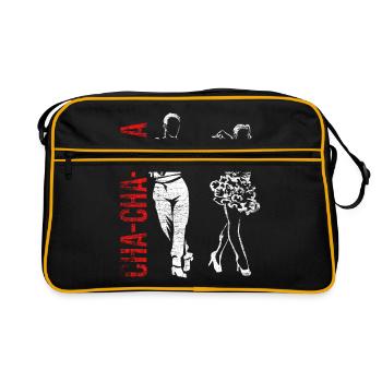 Cha Cha Tanz - Retro Tasche - Schwarz/Gold - Vorne