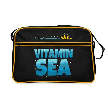 mer - Sac Retro - noir/or - Devant