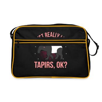 tapir - Sac Retro - noir/or - Devant