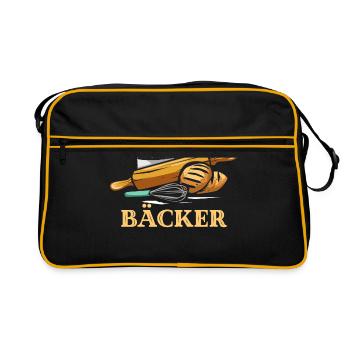 baker - Retro Bag - black/gold - Front