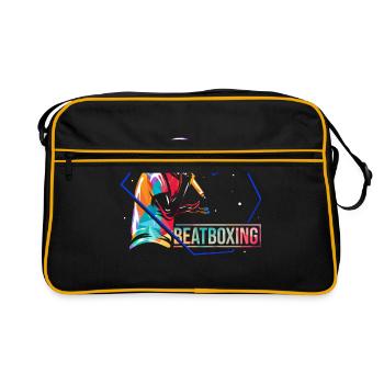 Musique Rap Beatboxing Beatboxing - Sac Retro - noir/or - Devant