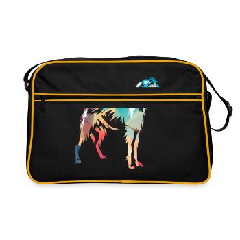 Irish Wolfhound - Sac Retro - noir/or - Devant