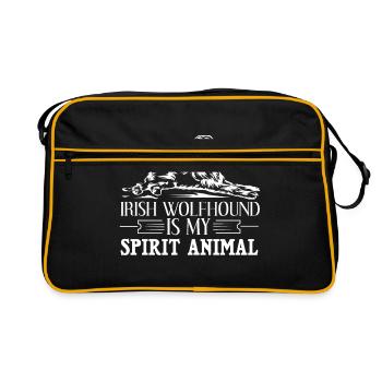 Irish Wolfhound - Sac Retro - noir/or - Devant
