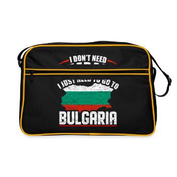 Bulgaria - Retro Bag - black/gold - Front