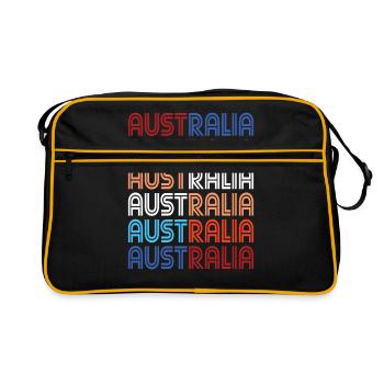 Australie - Sac Retro - noir/or - Devant