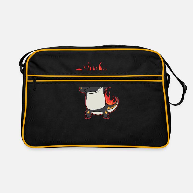 Dabbing Salamander Fire Salamander Retro Bag