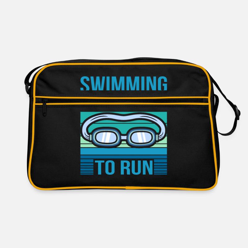 Schwimmen Retro Tasche