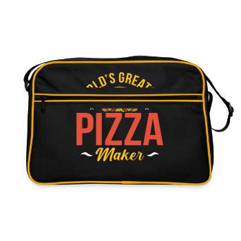 Pizza - Sac Retro - noir/or - Devant