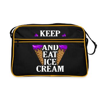 Crème glacée - Sac Retro - noir/or - Devant