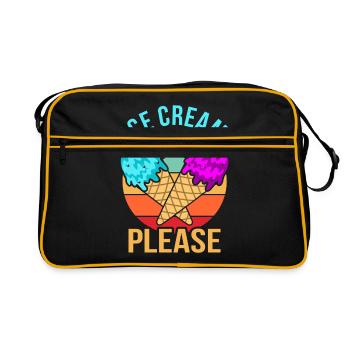 Crème glacée - Sac Retro - noir/or - Devant