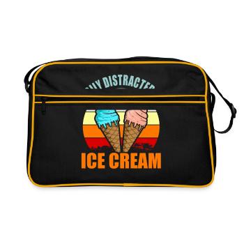 Crème glacée - Sac Retro - noir/or - Devant