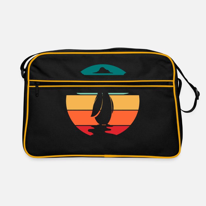 penguin - Retro Bag - black/gold