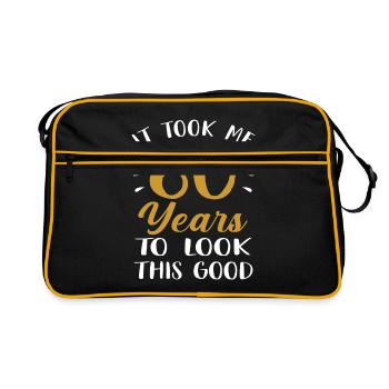60th birthday 60 years old gift - Retro Bag - black/gold - Front