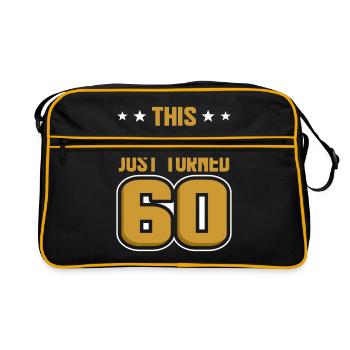 60th birthday 60 years old gift - Retro Bag - black/gold - Front