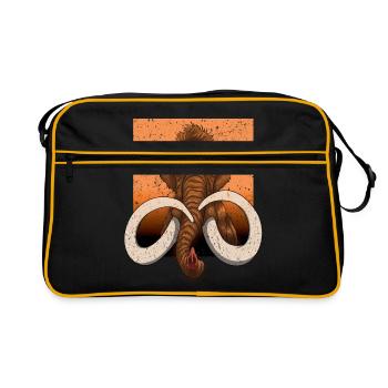 Mammut - Retro Tasche - Schwarz/Gold - Vorne