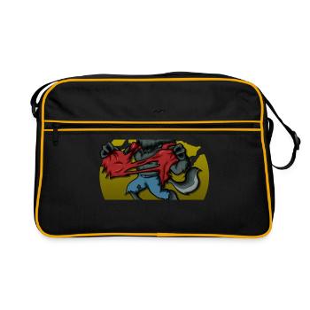 Werewolf - Retro Bag - black/gold - Front