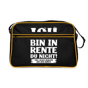 Rente - Retro Tasche - Schwarz/Gold - Vorne
