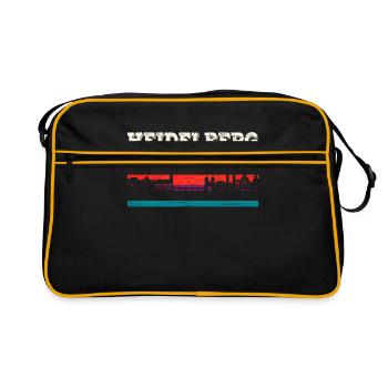 Heidelberg - Retro Tasche - Schwarz/Gold - Vorne