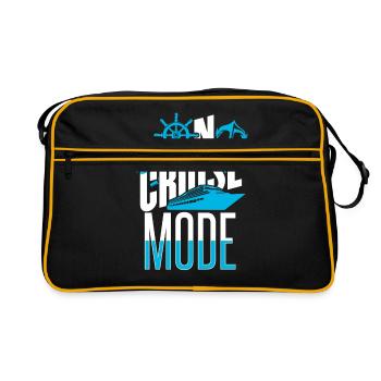 cruise ship - Retro Bag - black/gold - Front