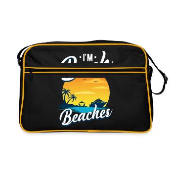cruise ship - Retro Bag - black/gold - Front