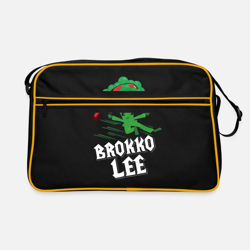 Brocolis - Sac Retro - noir/or
