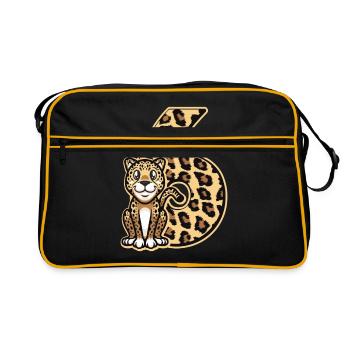 6th birthday - Retro Bag - black/gold - Front