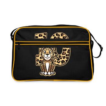 10th birthday - Retro Bag - black/gold - Front