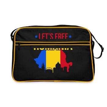 Romania - Retro Bag - black/gold - Front