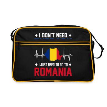 Romania - Retro Bag - black/gold - Front