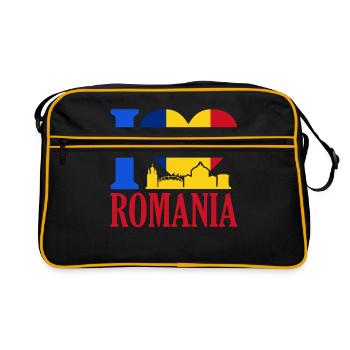 Romania - Retro Bag - black/gold - Front