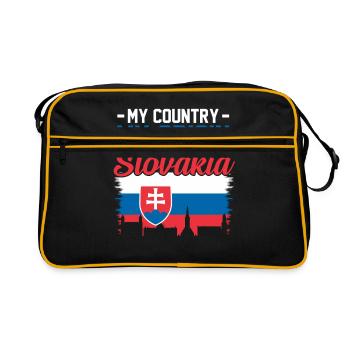 Slovakia - Retro Bag - black/gold - Front