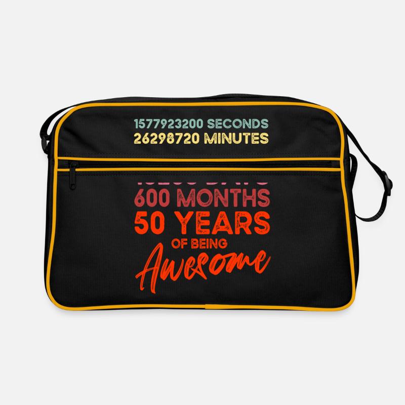50. Geburtstag Retro Tasche