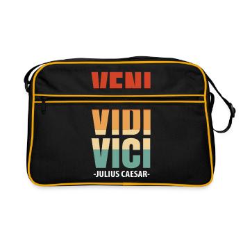 Julius Caesar Rome Italy Roman Empire - Retro Bag - black/gold - Front