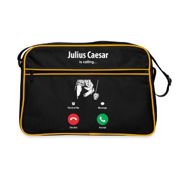 Julius Caesar Rome Italy Roman Empire - Retro Bag - black/gold - Front