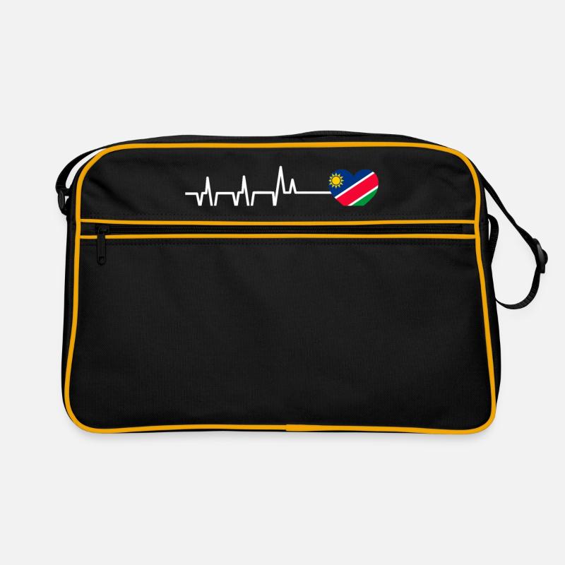 Namibia - Retro Tasche - Schwarz/Gold
