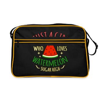 Watermelon - Retro Bag - black/gold - Front
