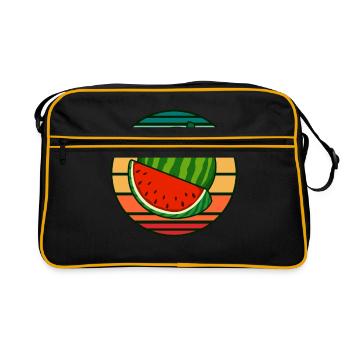 Watermelon - Retro Bag - black/gold - Front