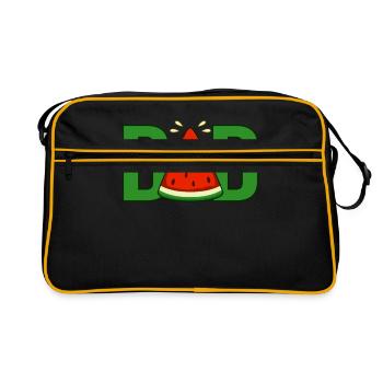 Watermelon - Retro Bag - black/gold - Front