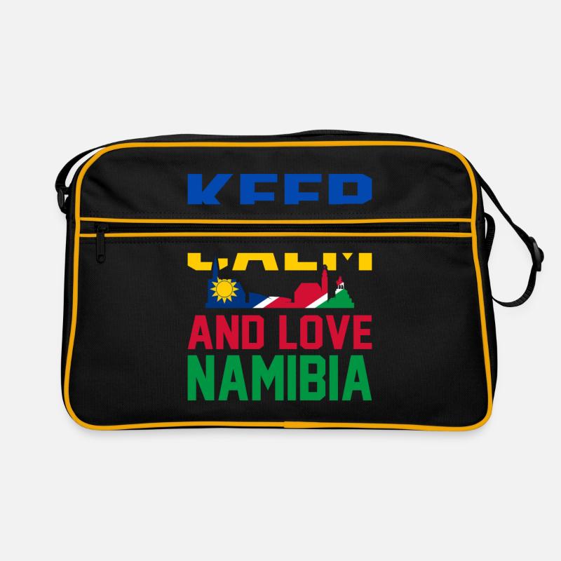Namibia - Retro Tasche - Schwarz/Gold