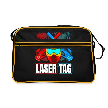 Laser Tag - Sac Retro - noir/or - Devant